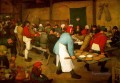 Boda campesina del campesino renacentista flamenco Pieter Bruegel el Viejo